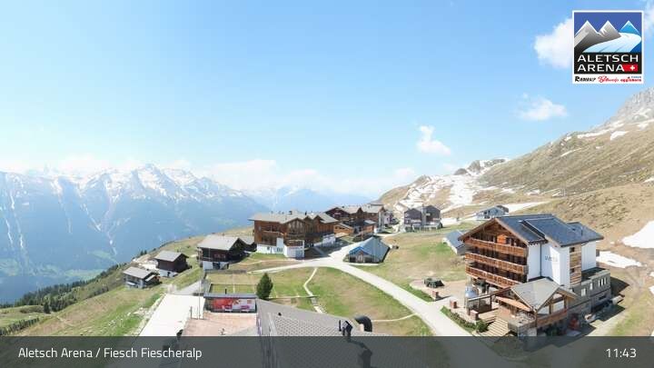 Fiesch › Südwesten: Schweizer Skischule Fiesch - Ferienwohnung Nowak Chalet Fiescheralp Adlerhorst Kühboden