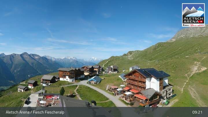 Fiesch › Südwesten: Schweizer Skischule Fiesch - Ferienwohnung Nowak Chalet Fiescheralp Adlerhorst Kühboden