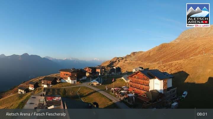 Fiesch › Südwesten: Schweizer Skischule Fiesch - Ferienwohnung Nowak Chalet Fiescheralp Adlerhorst Kühboden