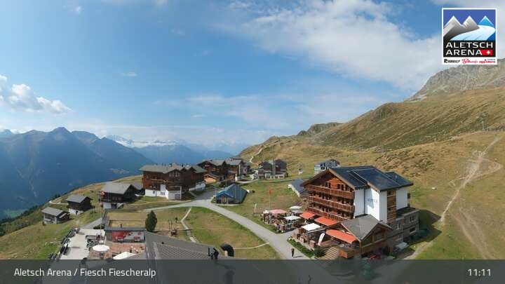 Fiesch › Südwesten: Schweizer Skischule Fiesch - Ferienwohnung Nowak Chalet Fiescheralp Adlerhorst Kühboden