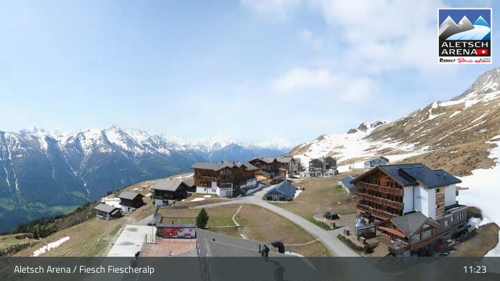 Fiesch › Südwesten: Schweizer Skischule Fiesch - Ferienwohnung Nowak Chalet Fiescheralp Adlerhorst Kühboden