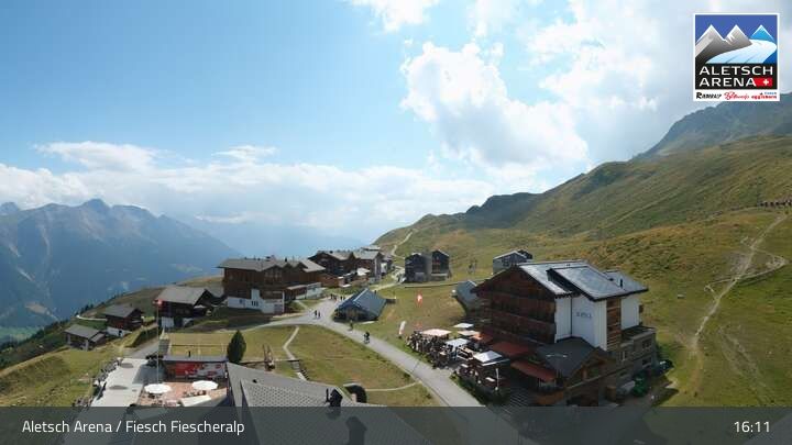 Fiesch › Südwesten: Schweizer Skischule Fiesch - Ferienwohnung Nowak Chalet Fiescheralp Adlerhorst Kühboden