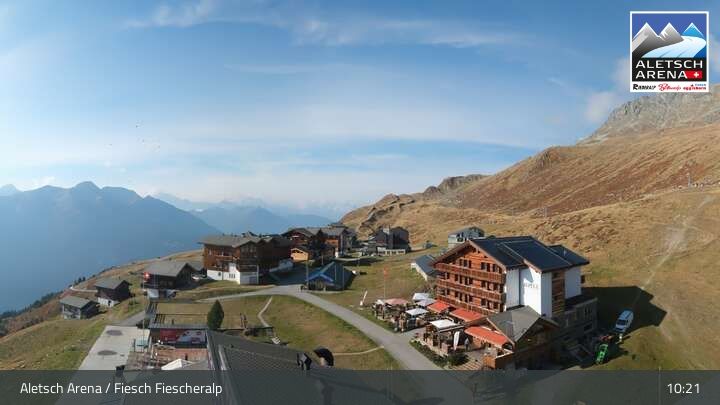 Fiesch › Südwesten: Schweizer Skischule Fiesch - Ferienwohnung Nowak Chalet Fiescheralp Adlerhorst Kühboden