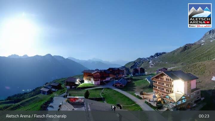 Fiesch › Südwesten: Schweizer Skischule Fiesch - Ferienwohnung Nowak Chalet Fiescheralp Adlerhorst Kühboden