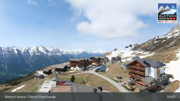 Fiesch › Südwesten: Schweizer Skischule Fiesch - Ferienwohnung Nowak Chalet Fiescheralp Adlerhorst Kühboden