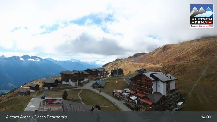 Fiesch › Südwesten: Schweizer Skischule Fiesch - Ferienwohnung Nowak Chalet Fiescheralp Adlerhorst Kühboden