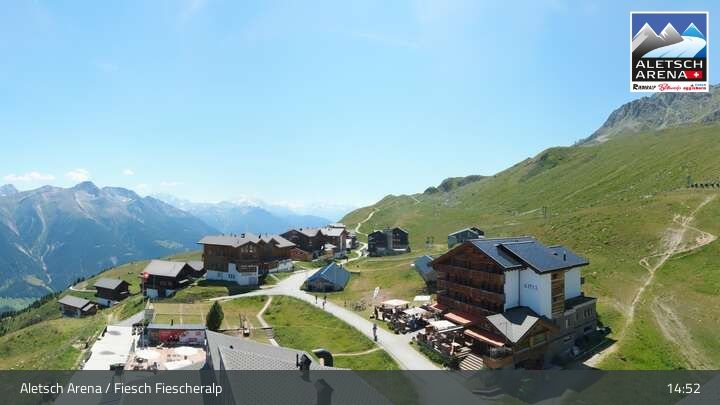 Fiesch › Südwesten: Schweizer Skischule Fiesch - Ferienwohnung Nowak Chalet Fiescheralp Adlerhorst Kühboden