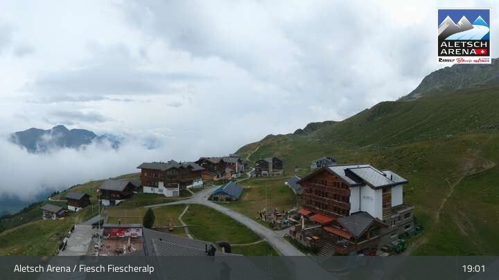 Fiesch › Südwesten: Schweizer Skischule Fiesch - Ferienwohnung Nowak Chalet Fiescheralp Adlerhorst Kühboden