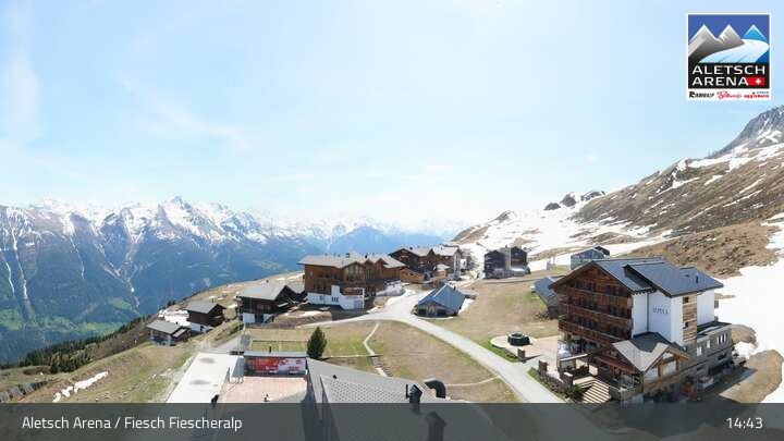 Fiesch › Südwesten: Schweizer Skischule Fiesch - Ferienwohnung Nowak Chalet Fiescheralp Adlerhorst Kühboden