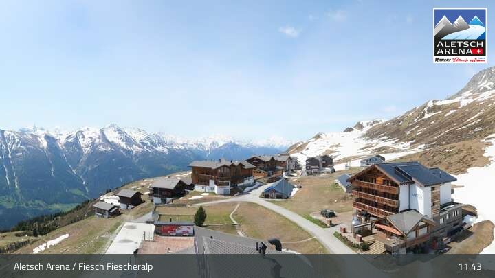 Fiesch › Südwesten: Schweizer Skischule Fiesch - Ferienwohnung Nowak Chalet Fiescheralp Adlerhorst Kühboden
