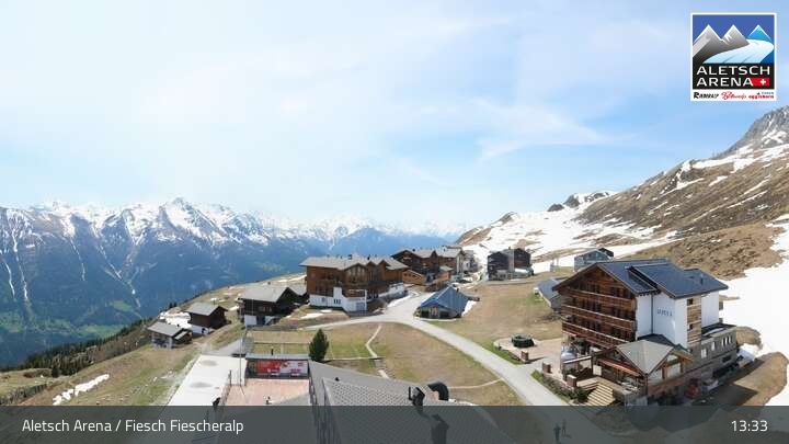 Fiesch › Südwesten: Schweizer Skischule Fiesch - Ferienwohnung Nowak Chalet Fiescheralp Adlerhorst Kühboden