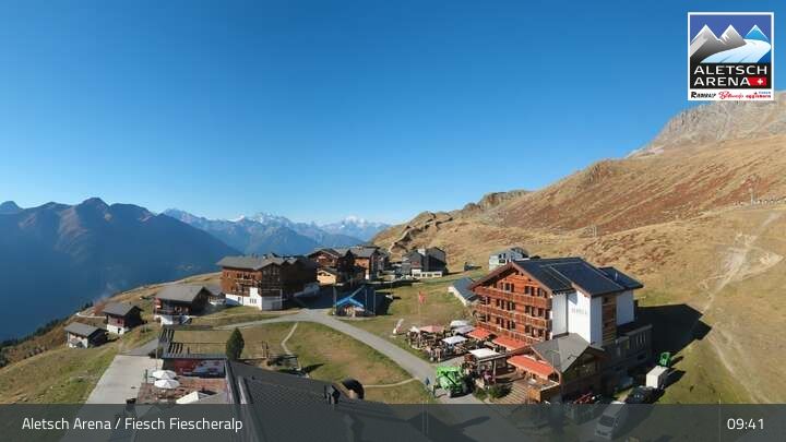 Fiesch › Südwesten: Schweizer Skischule Fiesch - Ferienwohnung Nowak Chalet Fiescheralp Adlerhorst Kühboden