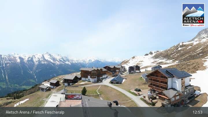 Fiesch › Südwesten: Schweizer Skischule Fiesch - Ferienwohnung Nowak Chalet Fiescheralp Adlerhorst Kühboden
