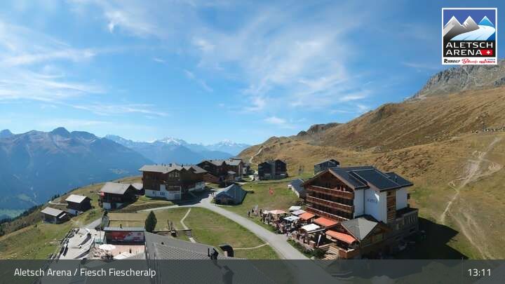 Fiesch › Südwesten: Schweizer Skischule Fiesch - Ferienwohnung Nowak Chalet Fiescheralp Adlerhorst Kühboden