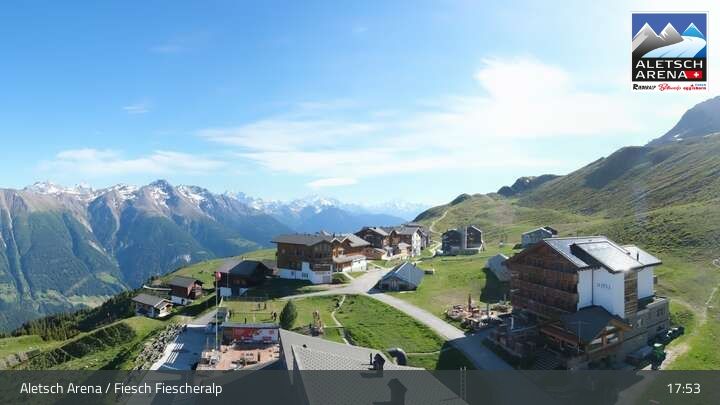 Fiesch › Südwesten: Schweizer Skischule Fiesch - Ferienwohnung Nowak Chalet Fiescheralp Adlerhorst Kühboden