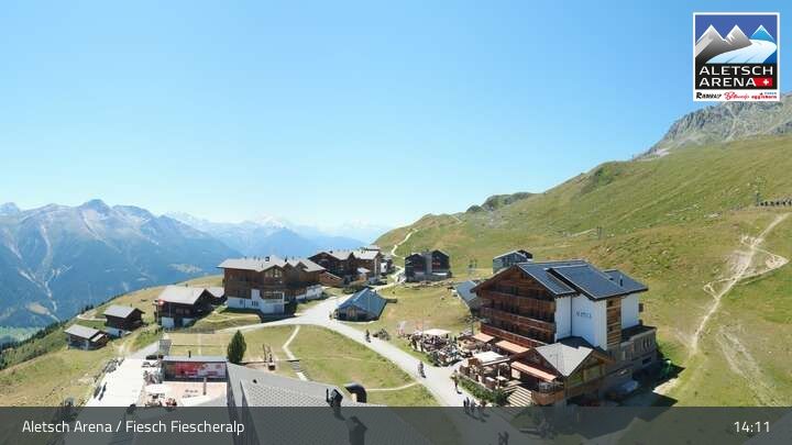 Fiesch › Südwesten: Schweizer Skischule Fiesch - Ferienwohnung Nowak Chalet Fiescheralp Adlerhorst Kühboden