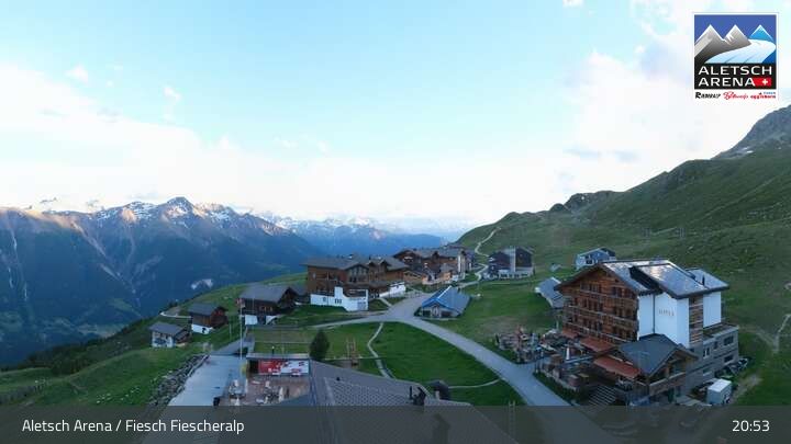 Fiesch › Südwesten: Schweizer Skischule Fiesch - Ferienwohnung Nowak Chalet Fiescheralp Adlerhorst Kühboden