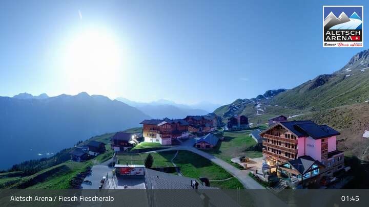 Fiesch › Südwesten: Schweizer Skischule Fiesch - Ferienwohnung Nowak Chalet Fiescheralp Adlerhorst Kühboden