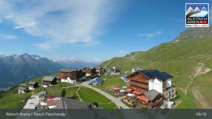 Fiesch › Südwesten: Schweizer Skischule Fiesch - Ferienwohnung Nowak Chalet Fiescheralp Adlerhorst Kühboden