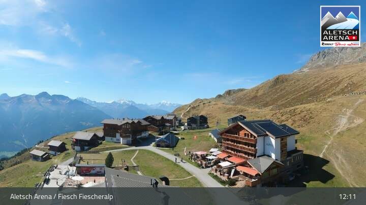 Fiesch › Südwesten: Schweizer Skischule Fiesch - Ferienwohnung Nowak Chalet Fiescheralp Adlerhorst Kühboden