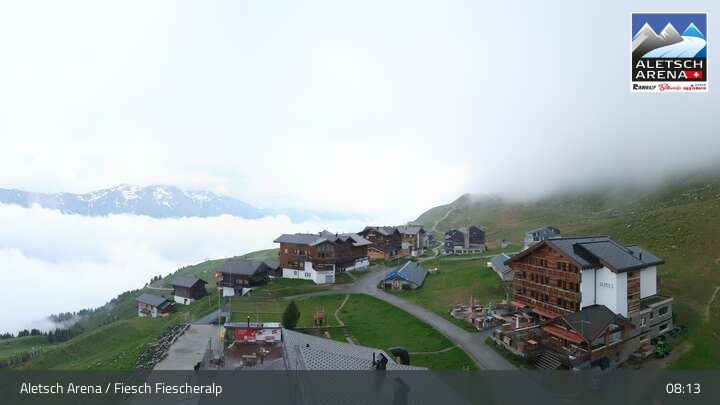 Fiesch › Südwesten: Schweizer Skischule Fiesch - Ferienwohnung Nowak Chalet Fiescheralp Adlerhorst Kühboden