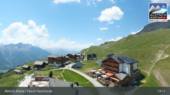 Fiesch › Südwesten: Schweizer Skischule Fiesch - Ferienwohnung Nowak Chalet Fiescheralp Adlerhorst Kühboden