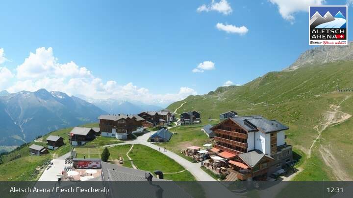Fiesch › Südwesten: Schweizer Skischule Fiesch - Ferienwohnung Nowak Chalet Fiescheralp Adlerhorst Kühboden