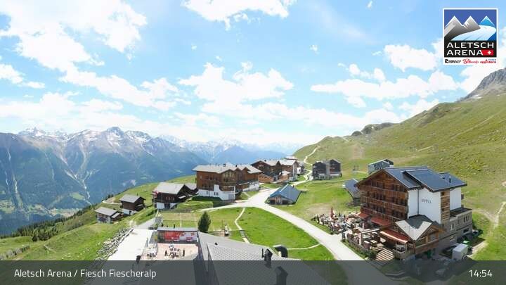 Fiesch › Südwesten: Schweizer Skischule Fiesch - Ferienwohnung Nowak Chalet Fiescheralp Adlerhorst Kühboden