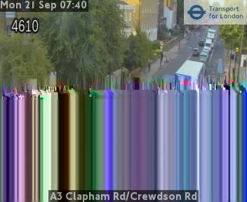 Traffic Cam London: A3 Clapham Rd/Crewdson Rd