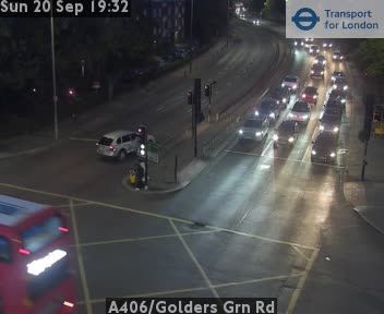 Traffic Cam London: A406/Golders Grn Rd