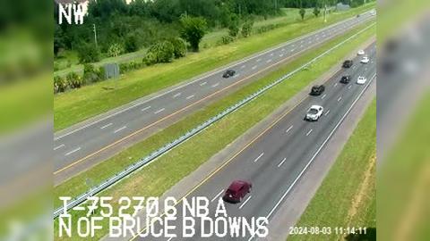 Traffic Cam Tampa: I-75 N of Bruce B Downs