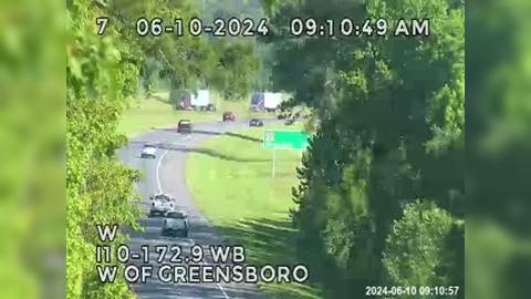 Traffic Cam Greensboro: I10-MM 172.9WB-W of