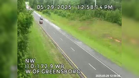 Traffic Cam Greensboro: I10-MM 172.9WB-W of