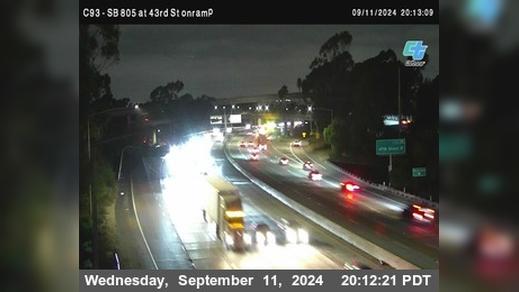 Traffic Cam National City › South: C093) SB 805 : Division Street (on ramp