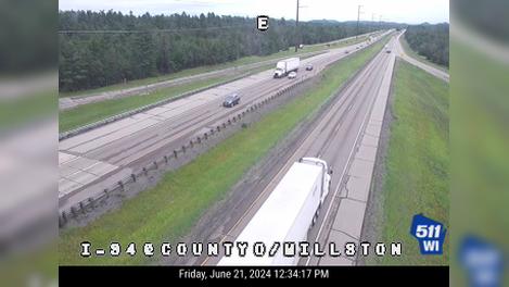Traffic Cam Eau Claire: I-94 at County O Millston