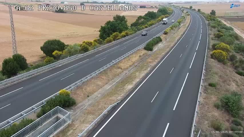 Traffic Cam Castellanos de Moriscos: Autovía de Castilla