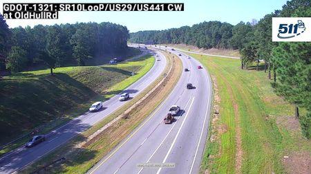 Traffic Cam Athens-Clarke County Unified Government: GDOT-CCTV-SR10-01000-CW-01--1