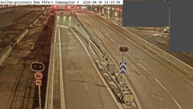 Traffic Cam Stampen: Gullbergstunneln Bom Påfart Kämpegatan