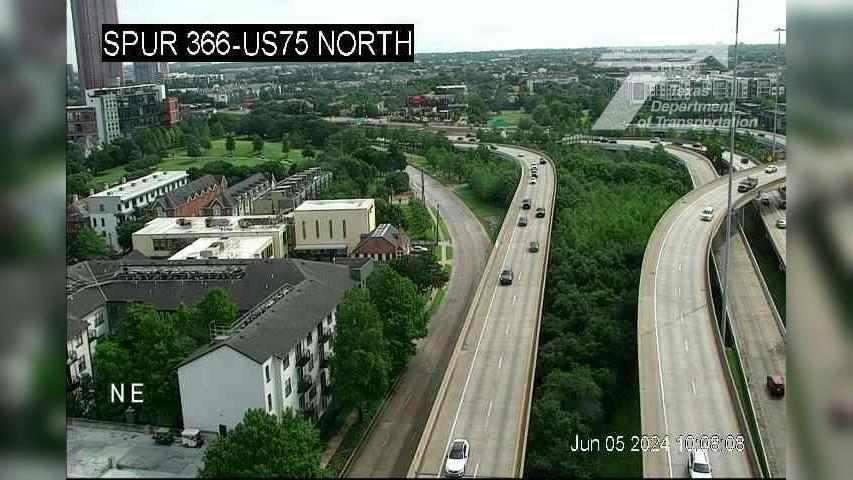 Traffic Cam Uptown PID › East: Spur 366 @ US 75 North