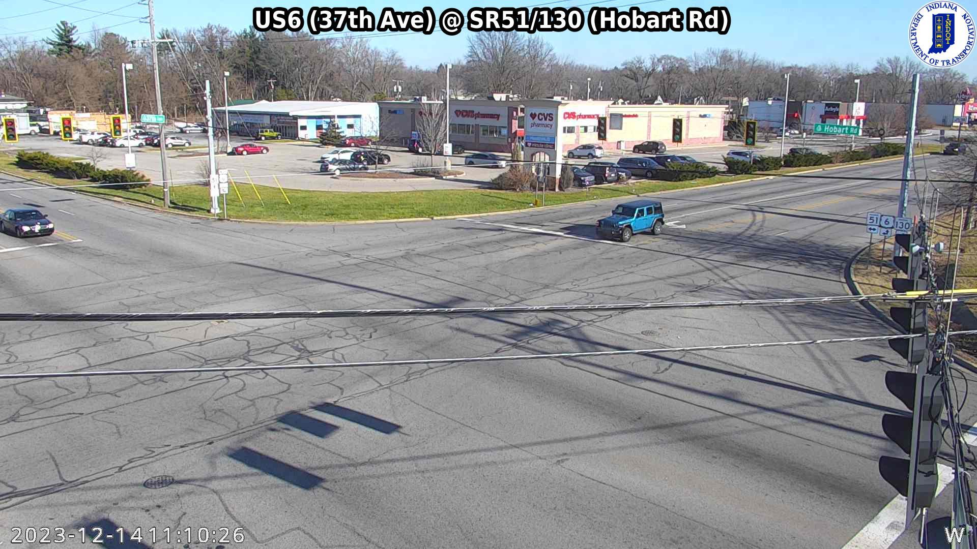 Traffic Cam Hobart: SIGNAL: US6 (37th Ave) @ SR51/130 - Rd