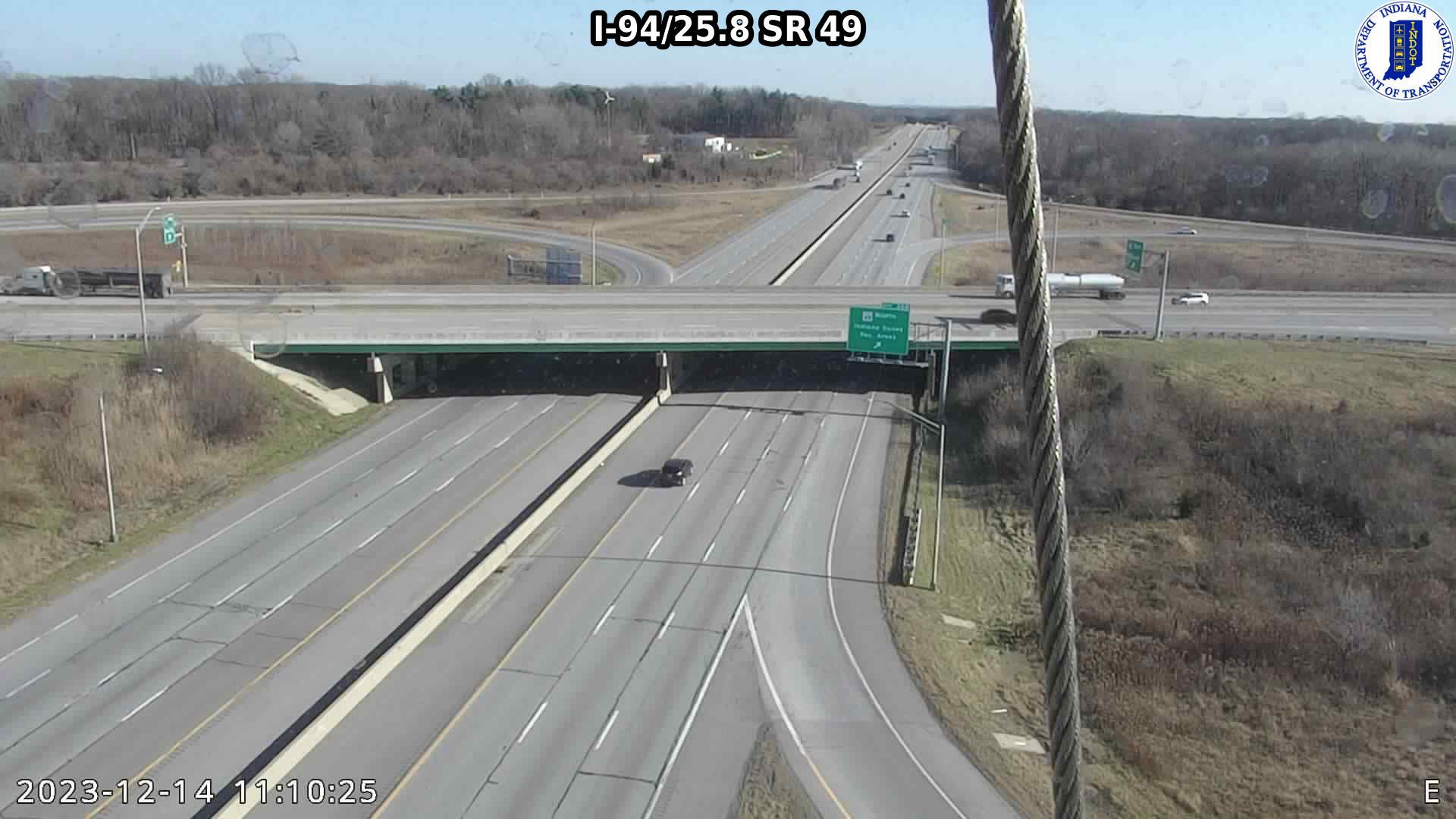 Traffic Cam Chesterton: I-94: I-94/25.8 SR 49 : I-94/25.8 SR 49