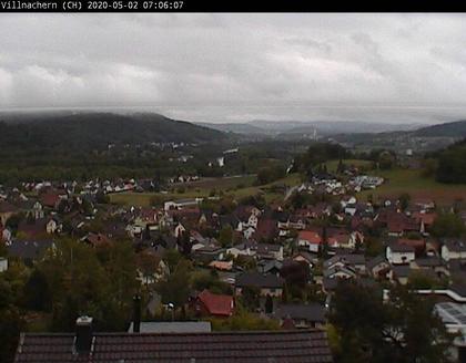 Villnachern: View on Aare river valley and - mountains