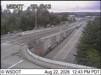 Traffic Cam Surrey: SR 543 at MP 0.8: D St