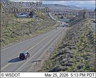 Traffic Cam Omak › South: US 97 at MP 292: Engh Rd (View South)