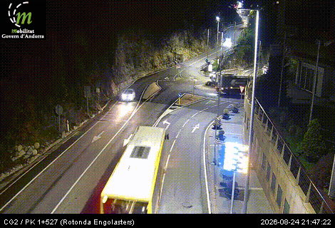 Traffic Cam Engolasters: CG2 - PK 1+527 (Rotonda) - 1.117 metres