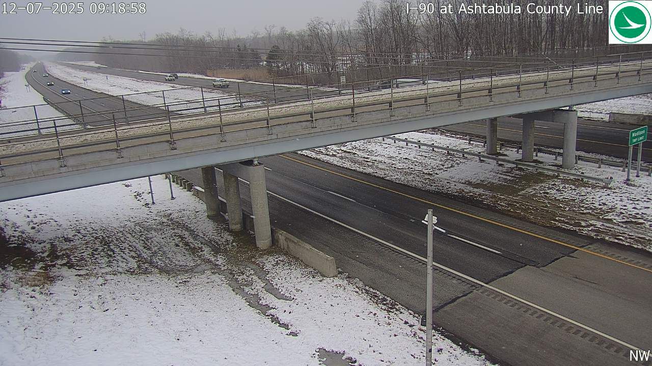 Traffic Cam Unionville: I-90 at Ashtabula County Line