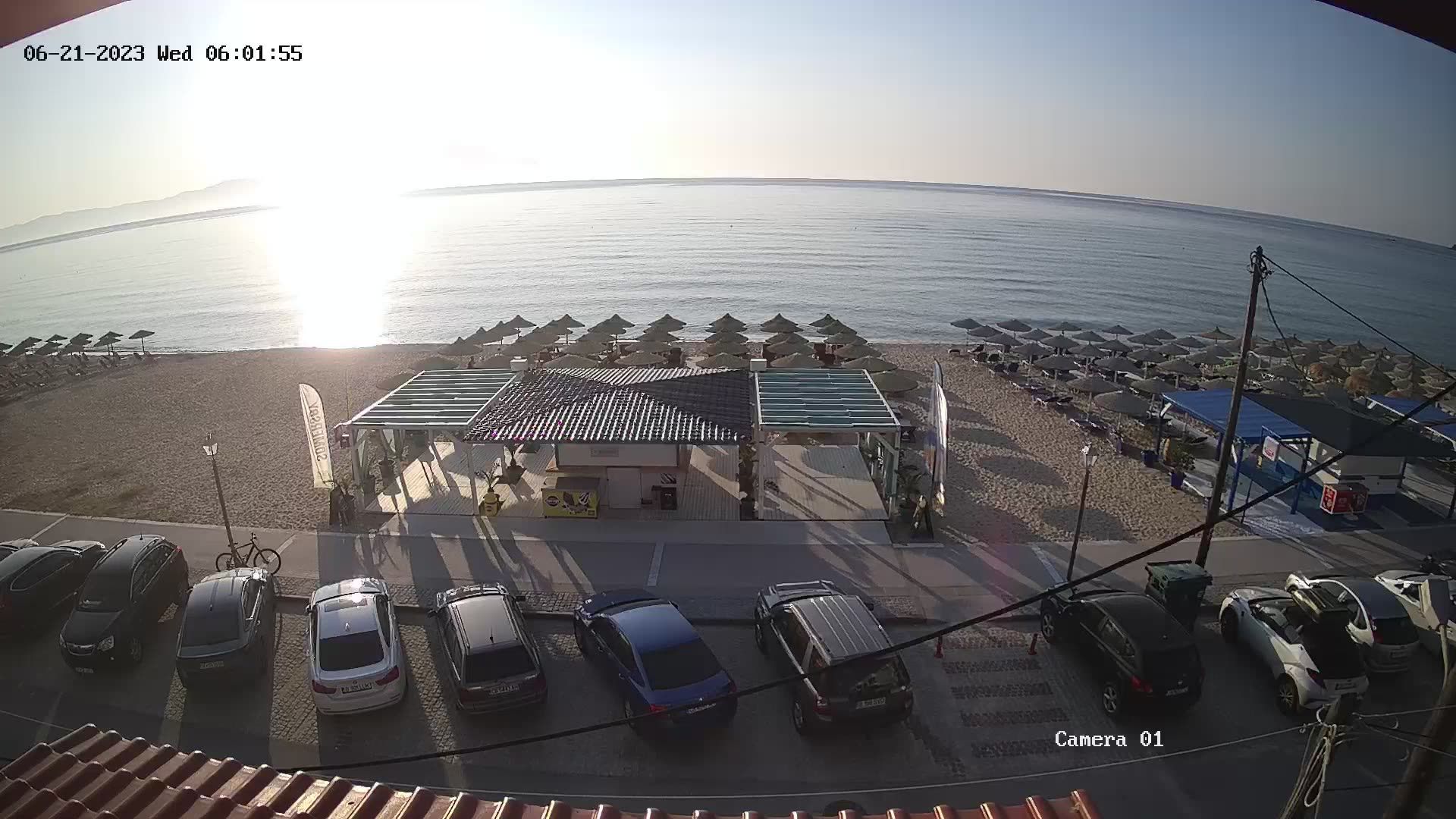 Traffic Cam Sykia: House Kostas on the beach!