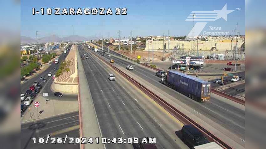 Traffic Cam El Paso › West: I-10 @ Zaragoza