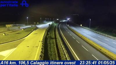Preview delle webcam di Vallata: A16 km. 106,5 Calaggio itinere ovest