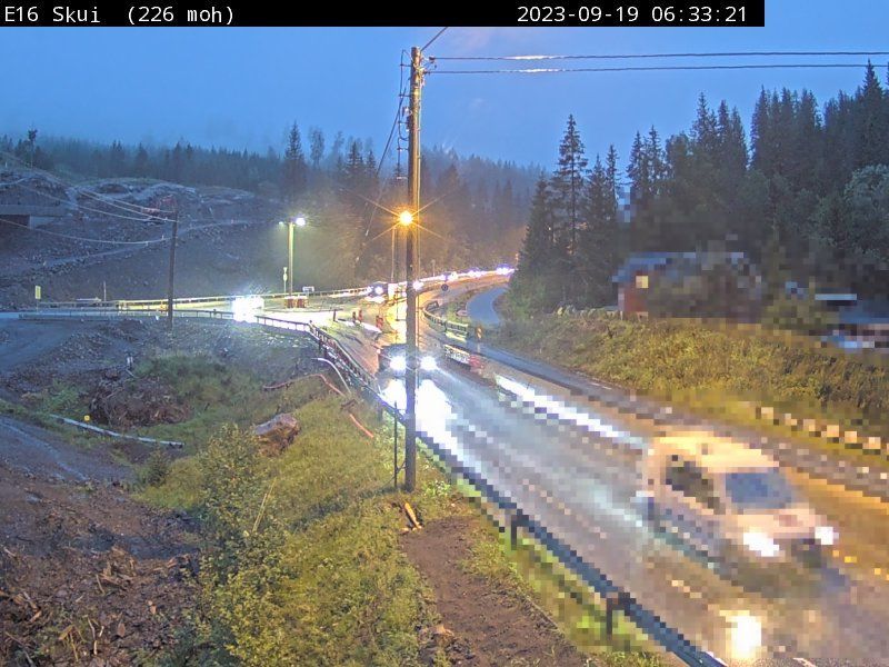 Traffic Cam Skuilokka: E16 Skui (Sollihøgda)